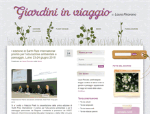 Tablet Screenshot of giardininviaggio.it